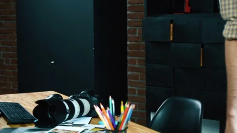 Working in office alone concept Stock Footage 92107595