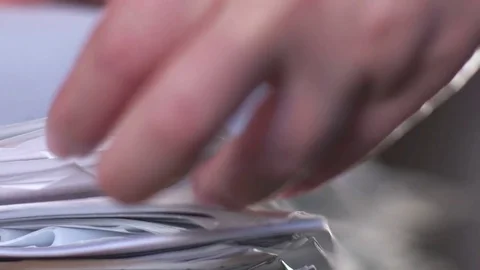 Working in office with documents Stock Footage 72278232