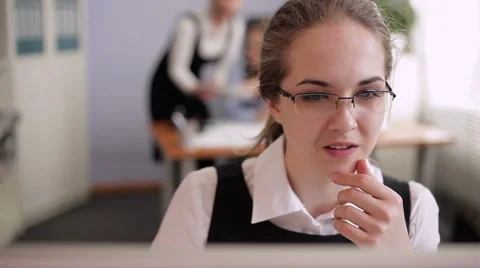 Working in an Office Stock Footage 52016769