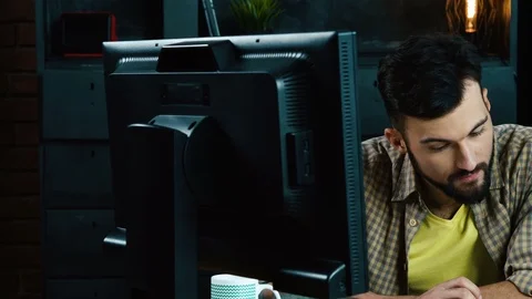 Working in office in pair Stock Footage 92122510