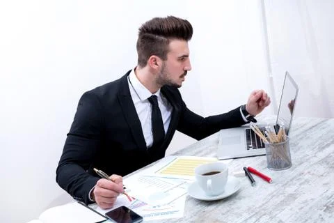 Working at the office Stock Photos