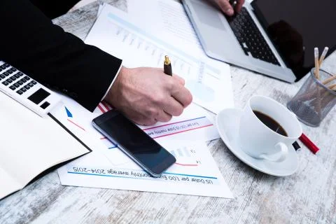 Working at the office Stock Photos