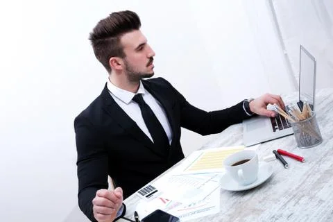 Working at the office. Stock Photos