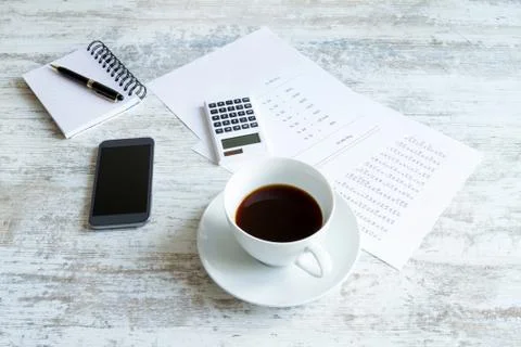 Working at the office. Foto stock