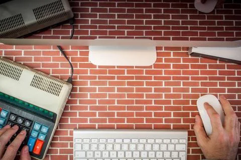 Working in office Stock Photos