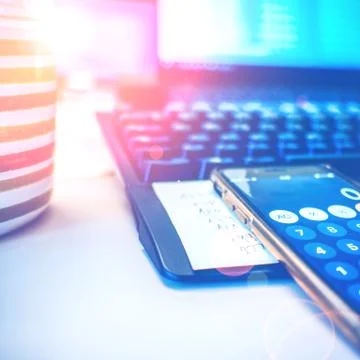 Working office space closeup Stock Photos