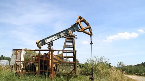 Working oil pump Video stock 55009971