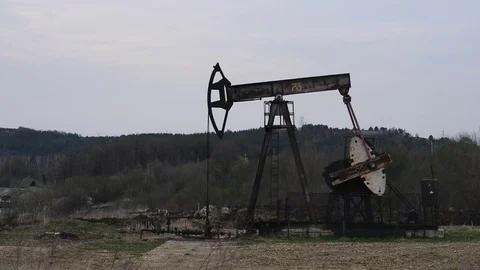 Working oil pump Stock Footage 82037162