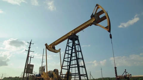 Working oil pumps 스톡 동영상 52446130
