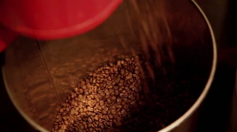 Working of old coffee machine Stock Footage 64071746