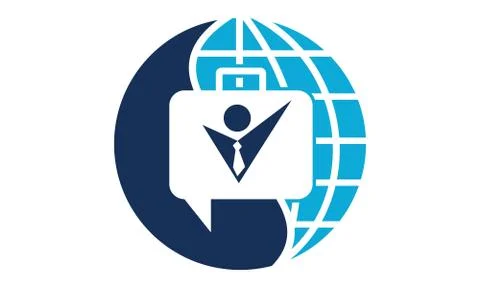 Working Online Template Illustrazione stock