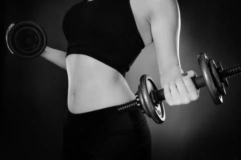 Working out to keep in shape Stock Photos