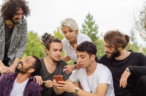 Working Outdoors with Technology Stock Photos