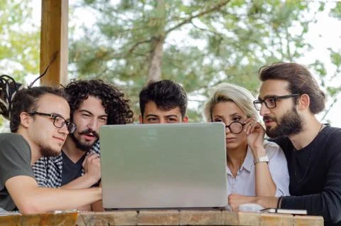 Working Outdoors with Technology Stock Photos