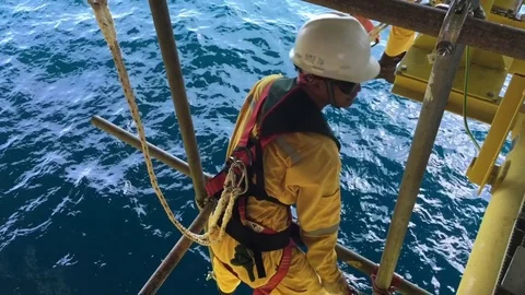 Working overboard. Stock-Footage 82153213