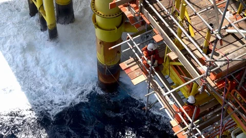 Working Overboard Stock Footage 129652285