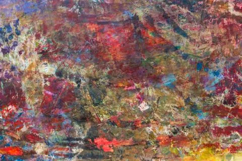 Working palette of the painter. Stock Photos