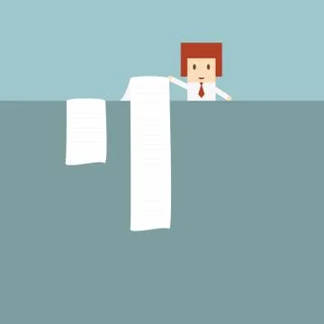 Working paper Stock Illustration