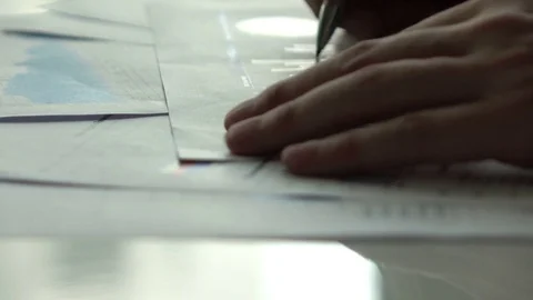 Working with paperwork Stock Footage 84474912