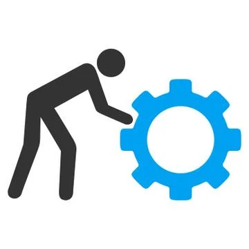 Working Person Icon Stock Illustration