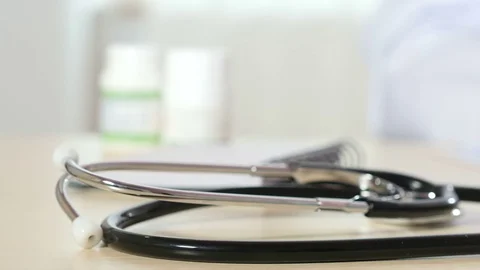 Working place of doctor Stock Footage 70750261