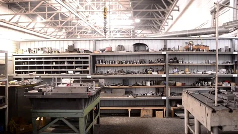 Working place at the factory Stock Footage 74993078