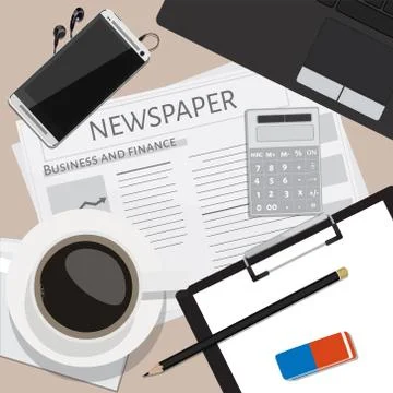 Working place Stock Illustration