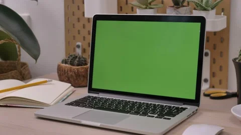 Working place laptop on the table, Home office. Stock Footage 142226352