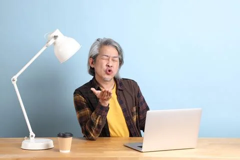 At Working Place Stock Photos
