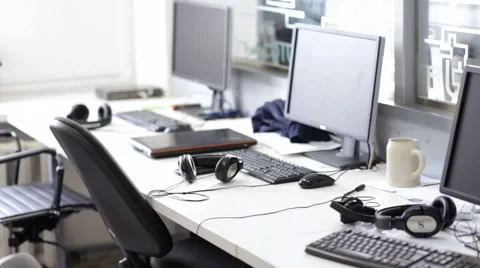 Working place of software developers Stock Footage 64839686