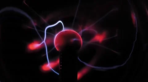 Working plazma ball lamp part Stock Footage 66521789