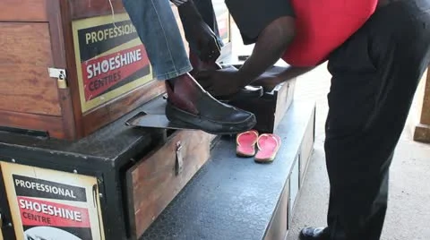 Working the Polish   (HD) Stock Footage 12859611