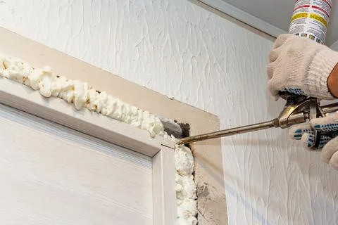 Working with polyurethane foam. Photos