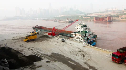 Working in port Stock Footage 27108289