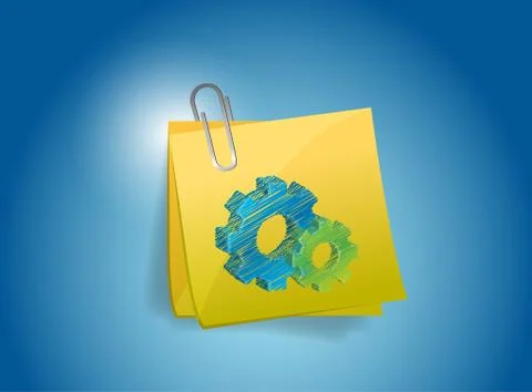 Working post illustration design Stock Illustration