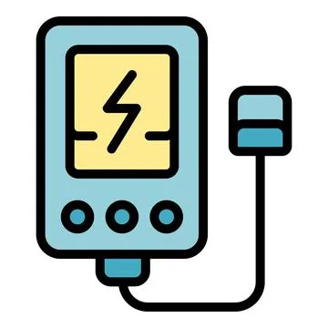 Working power charge icon vector flat Stock Illustration