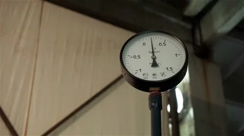 Working pressure gauge Stock Footage 54640950