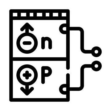 Working principle line icon vector illustration black Stock Illustration