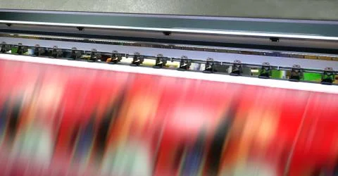 Working print machine. Stock Photos