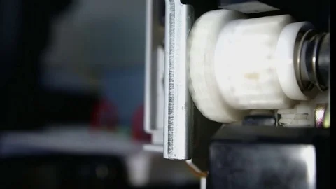 Working in the printer gear Stock Footage 73710927