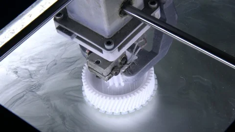 Working process of 3D printer 4K 4096x2304 Stock Footage 116792600