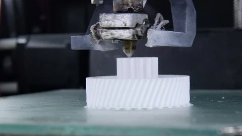 Working process of 3D printer 4K 4096x2304 Stock Footage 116792680