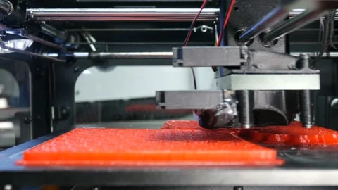 Working process of 3d printer 動画素材 89939808