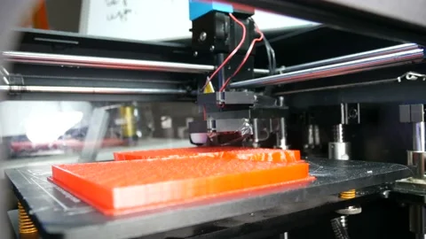 Working process of actual 3d printer 1 Stock Footage 89940253