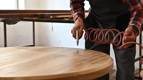 Working process in the carpentry workshop Stock Footage 132781288