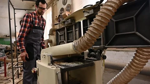 Working process in the carpentry workshop Stock Footage 132781330