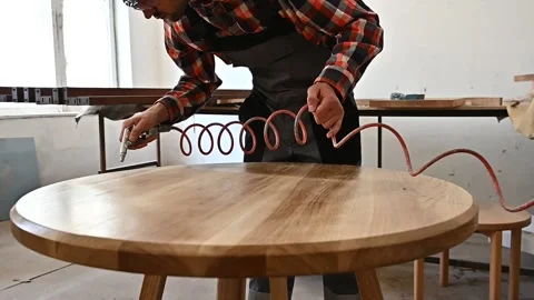 Working process in the carpentry workshop Stock Footage 132781383