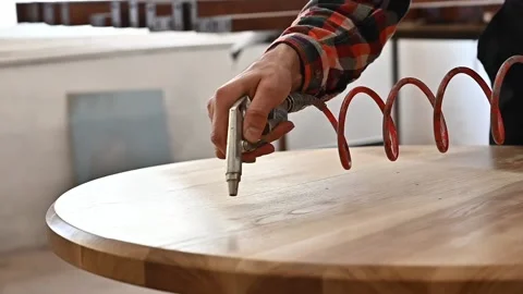 Working process in the carpentry workshop Stock Footage 132781397