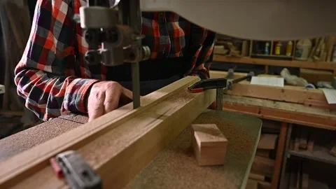 Working process in the carpentry workshop Stock Footage 132781774