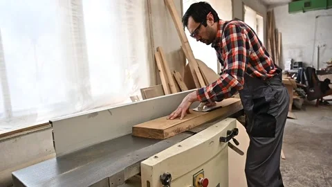 Working process in the carpentry workshop Stock Footage 132782552